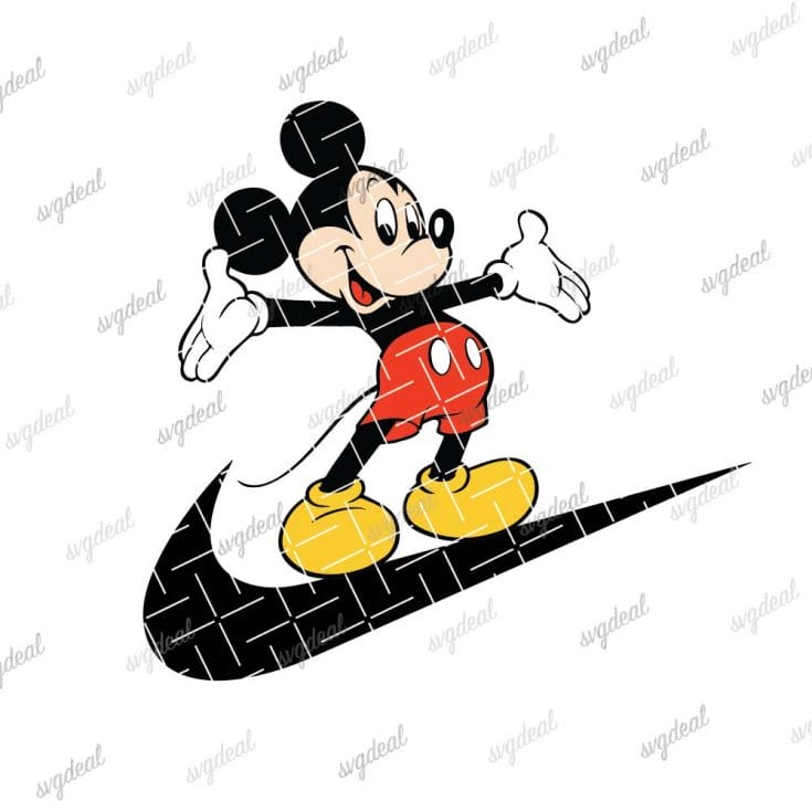 Mickey Mouse Nike Svg