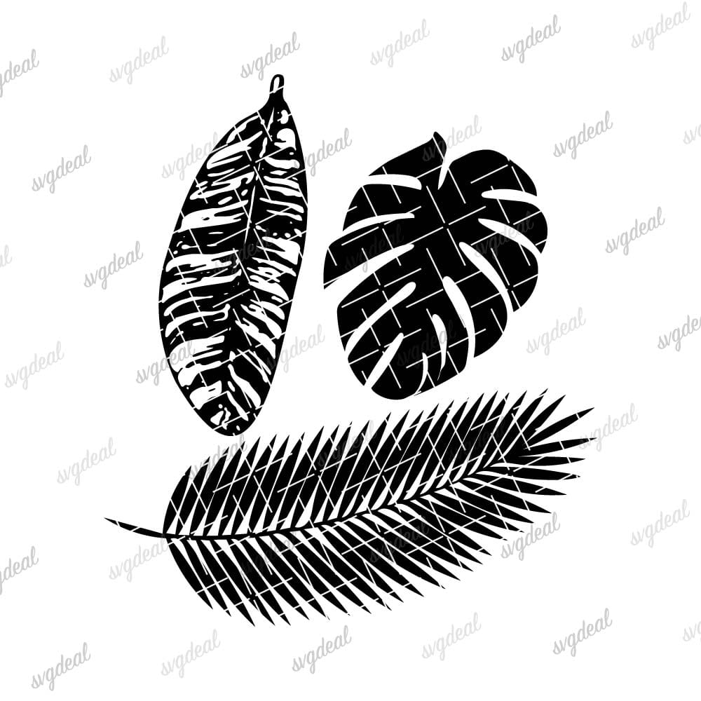 Tropical Leaves Svg