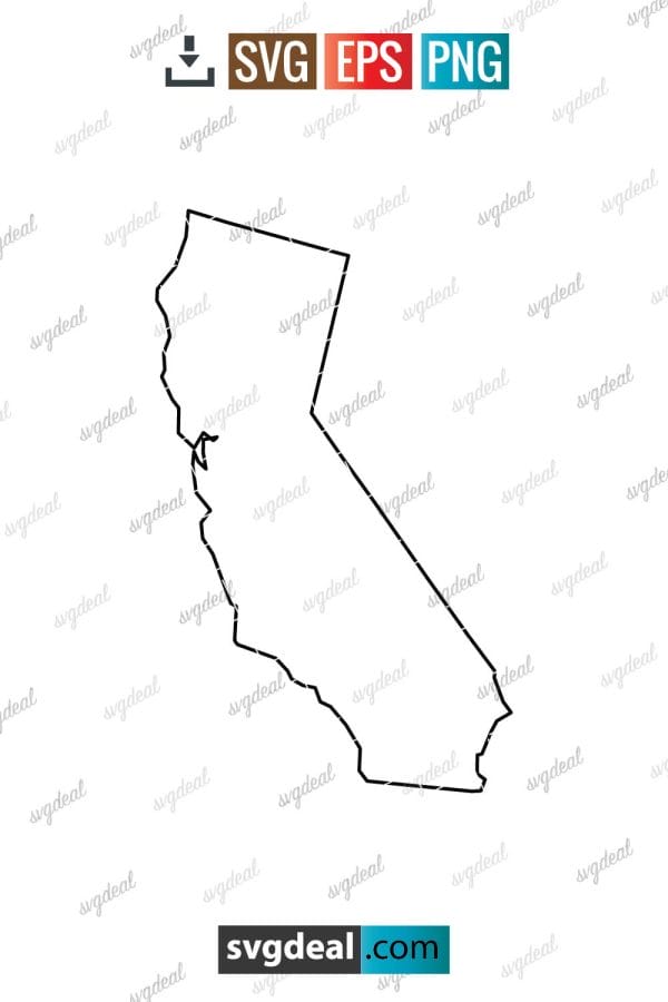 California Outline Svg