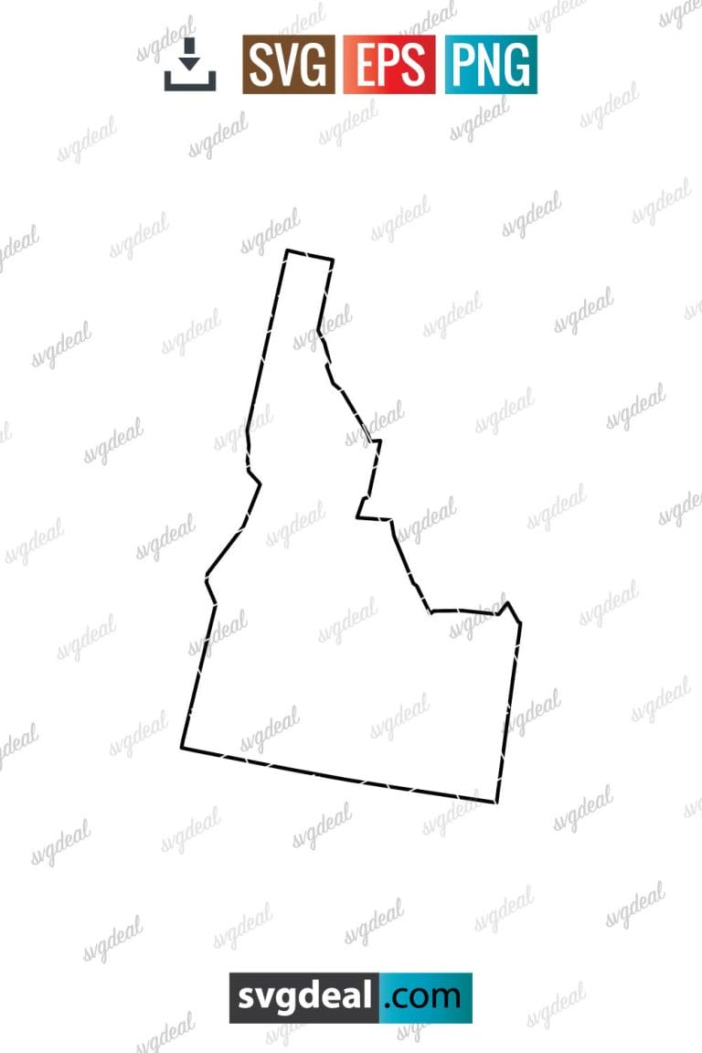 Free Idaho Outline Svg SVGDeal Com   Prev 032036 01 768x1152 