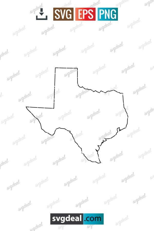 Texas Outline SVg
