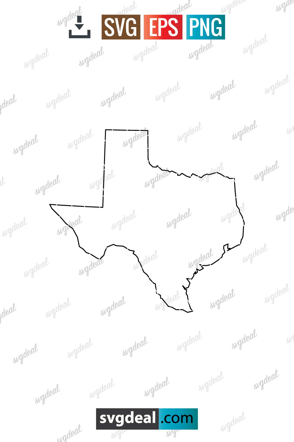 Texas Outline SVg