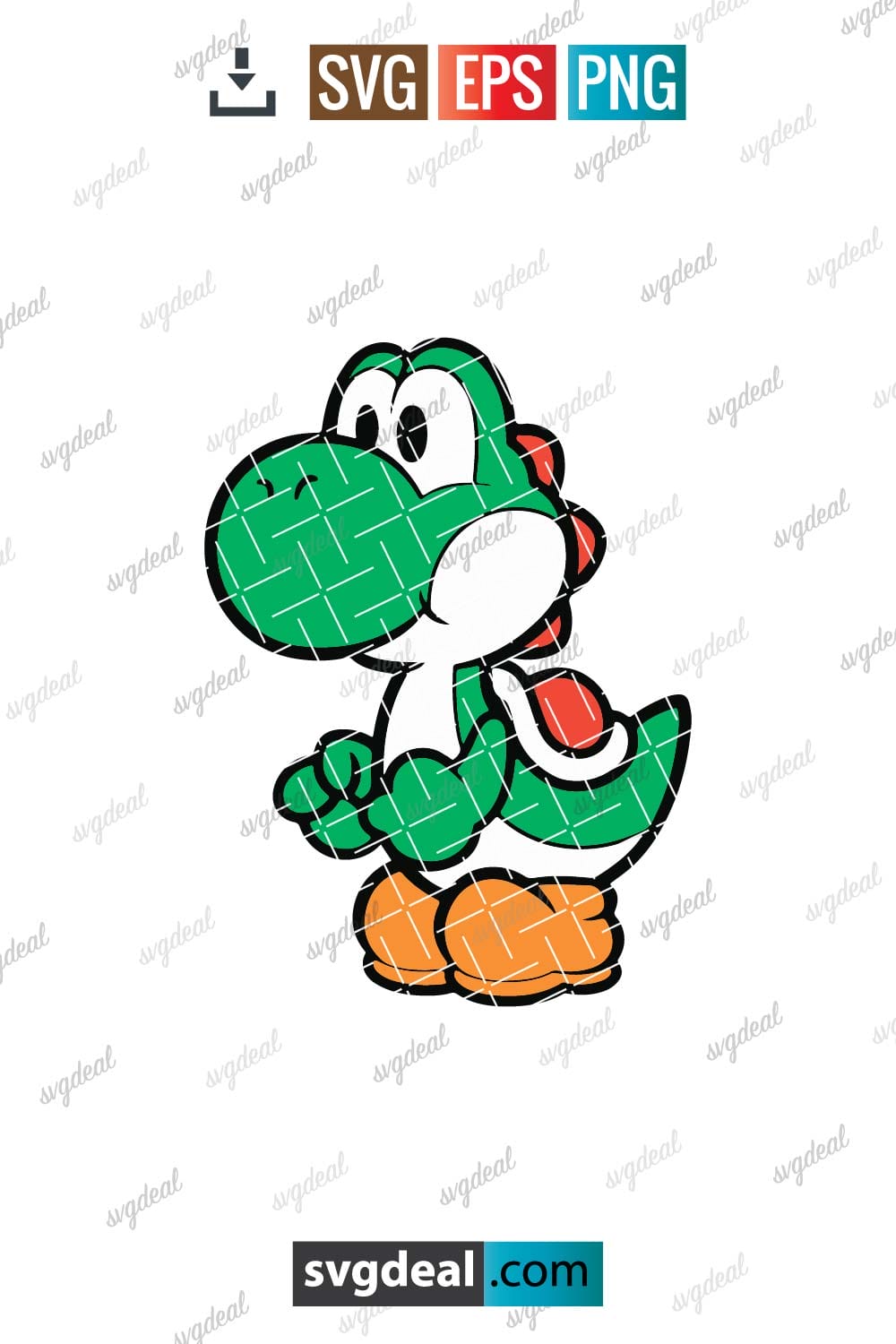 Free Yoshi Svg - SVGDeal.com