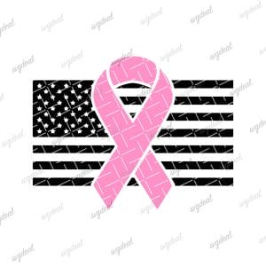 Breast Cancer Flag Svg