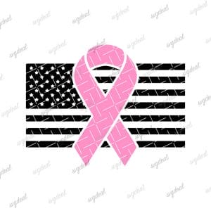 Breast Cancer Flag Svg