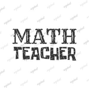 Math Teacher Svg
