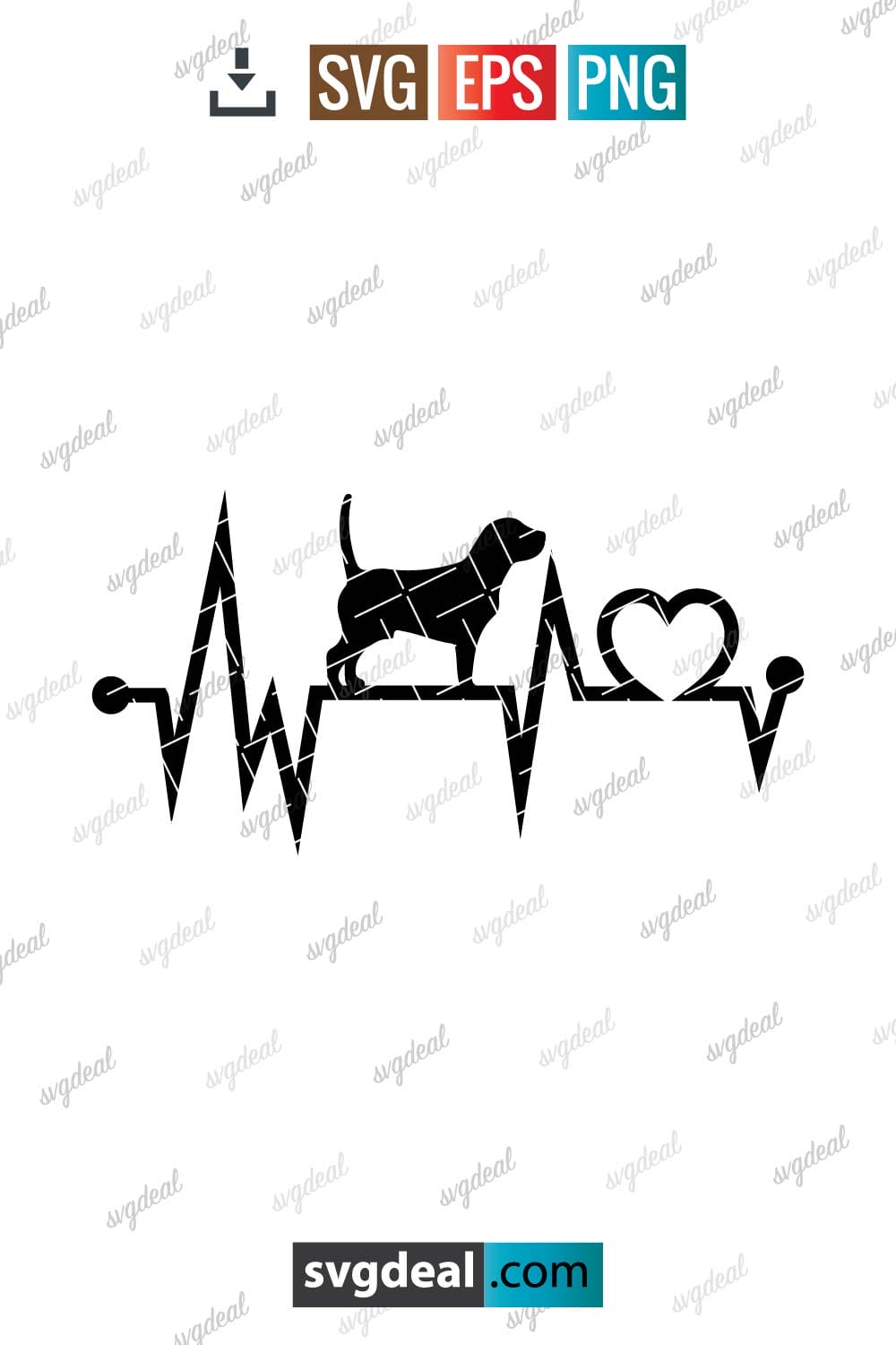 Dog Heartbeat Clipart