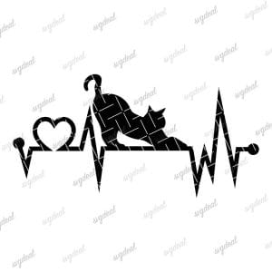 Cat Heartbeat Svg Files