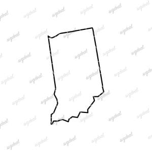 Indiana Outline SVG