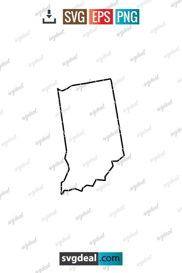 Indiana Outline SVG