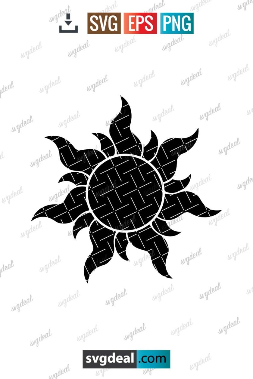 Free Tangled Sun Svg