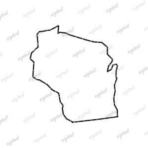 Wisconsin Outline SVG