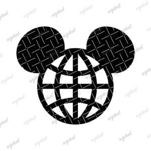 Mickey Globe Epcot Svg