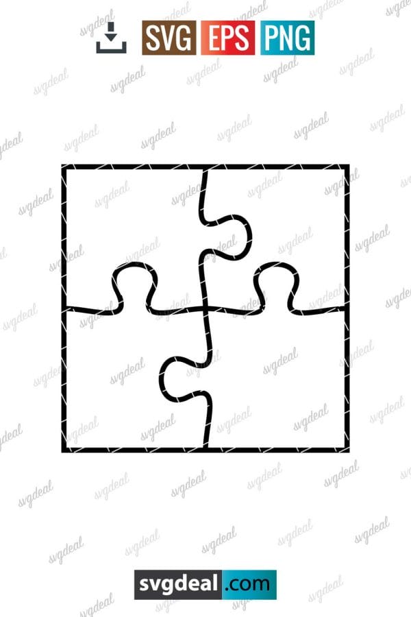 Jigsaw Puzzle 4 Svg