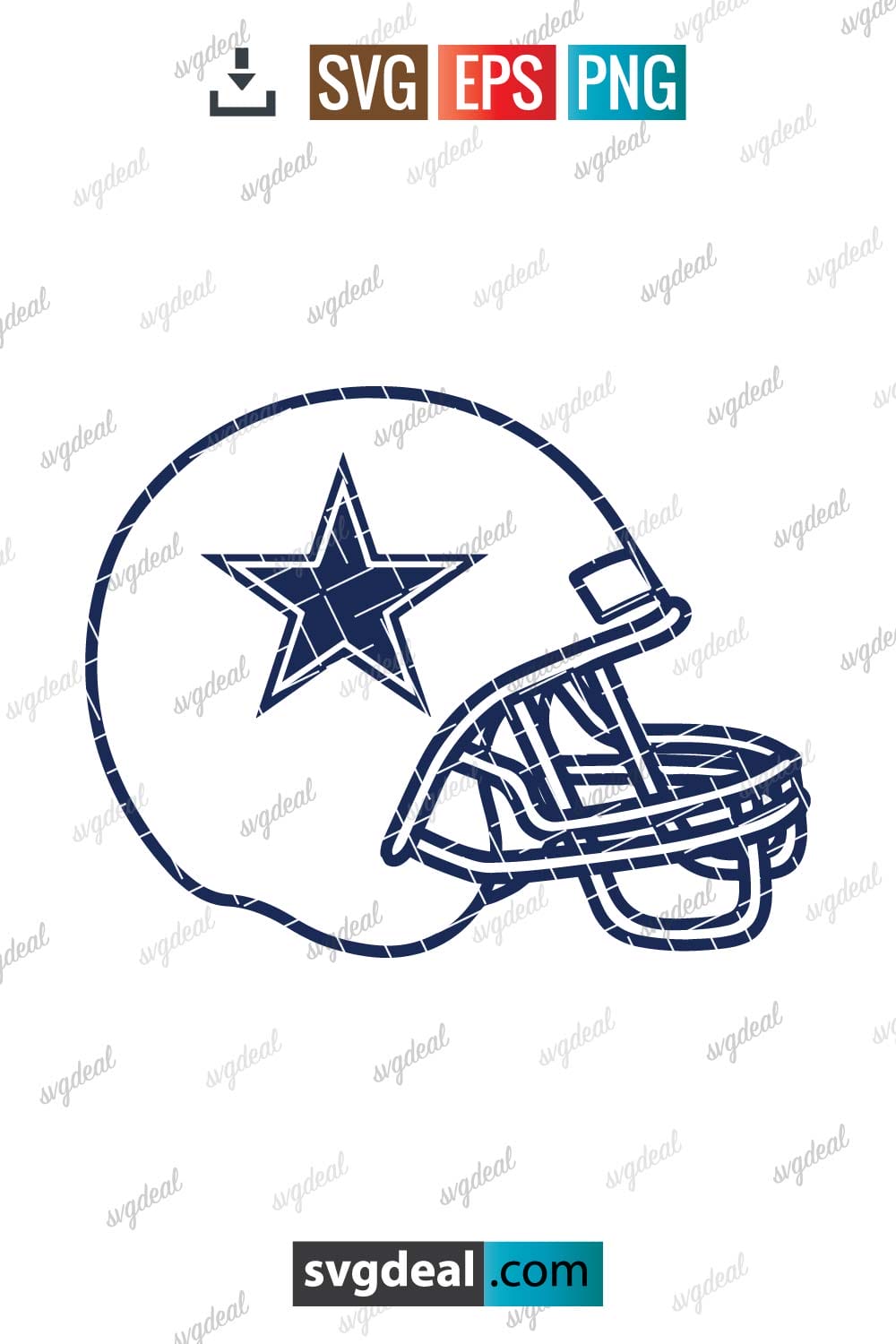 Dallas Cowboys Helmet Svg