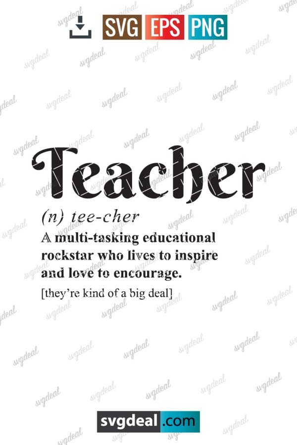 Teacher Definition Svg