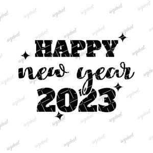Happy New Year 2023 Svg