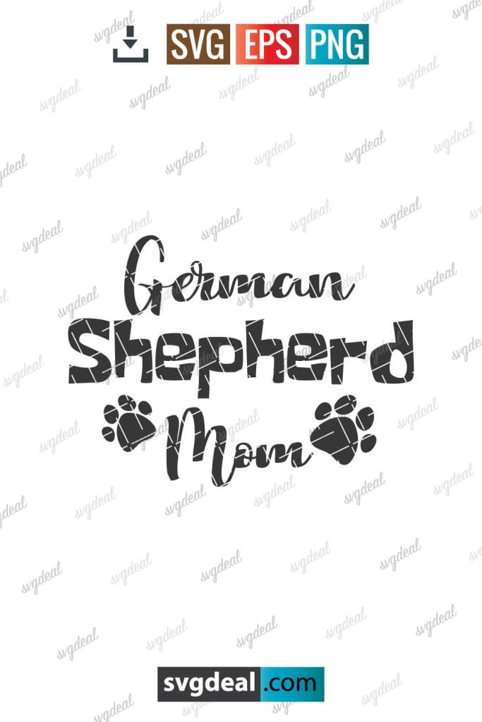 Free German Shepherd Mom Svg - SVGDeal.com