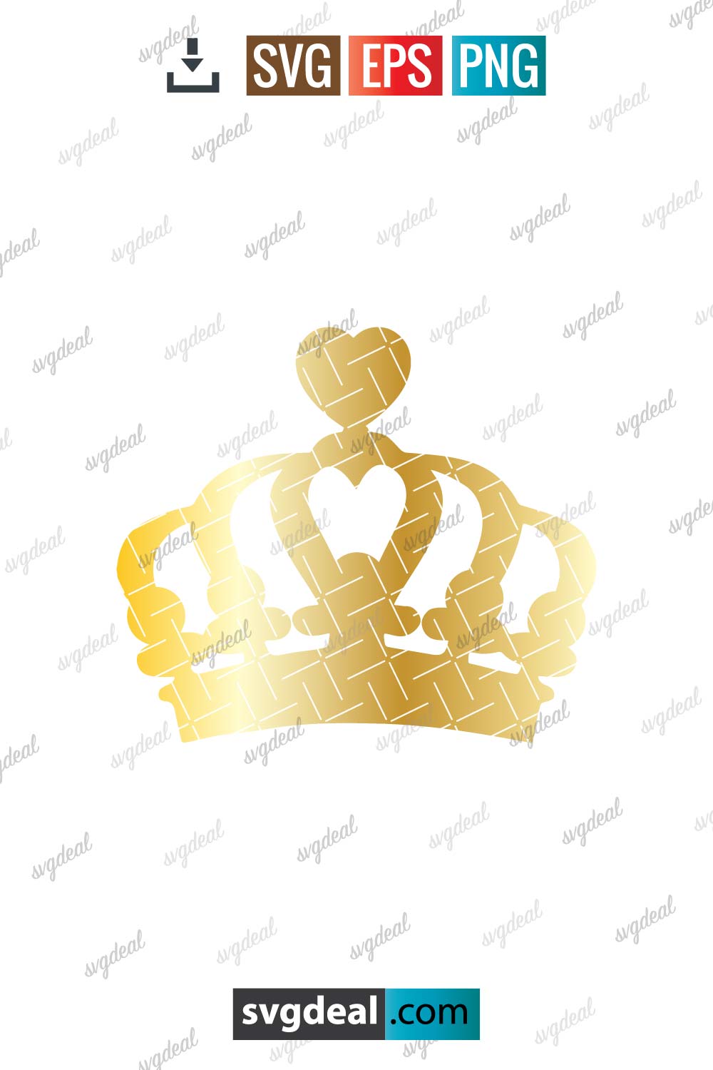 Gold Crown Svg