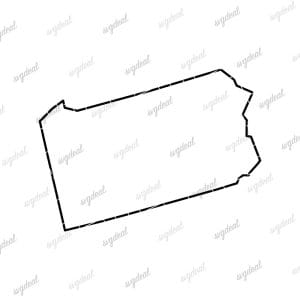 Pennsylvania Outline SVG