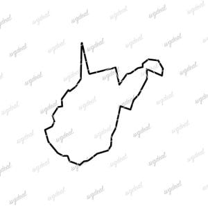 West Virginia Outline SVG