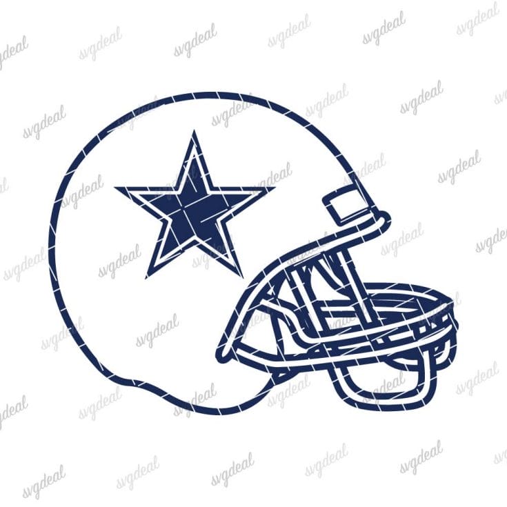 Dallas Cowboys Helmet Svg