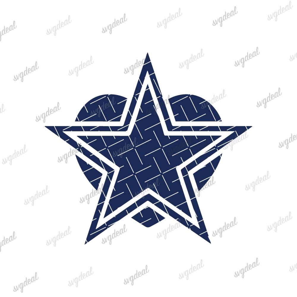 Dallas Cowboys Heart Svg Files