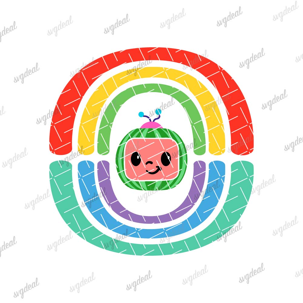 Cocomelon Rainbow Svg