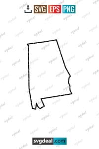 Free Alabama Outline SVG SVGDeal Com   Prev 0101 1031 01 200x300 