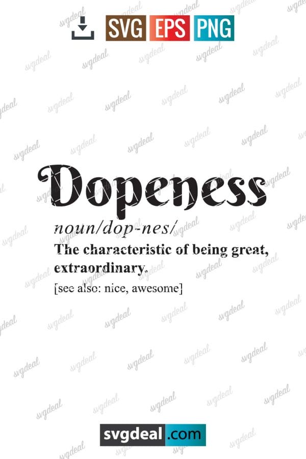 Dopeness Definition Svg