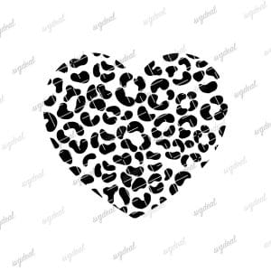 Cheetah Heart Svg