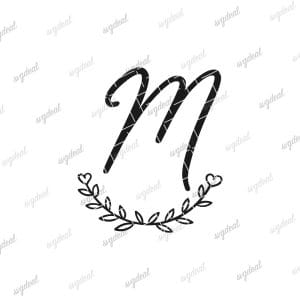 Letter M Monogram Svg