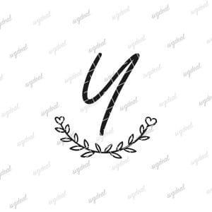 Letter Y Monogram Svg