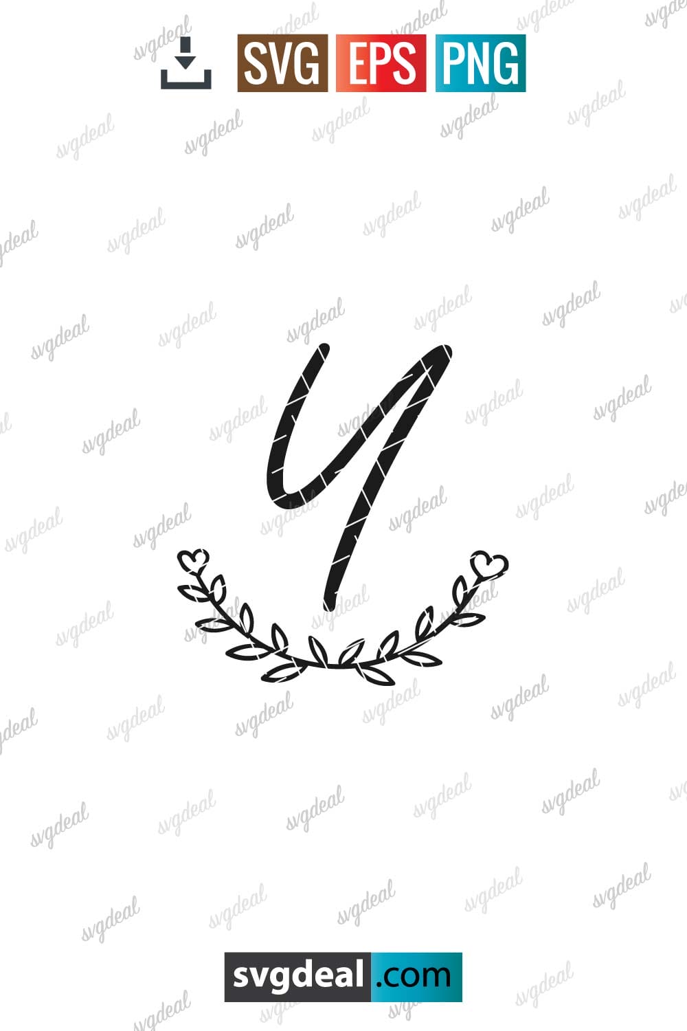 Free Letter Y Monogram Svg - SVGDeal.com