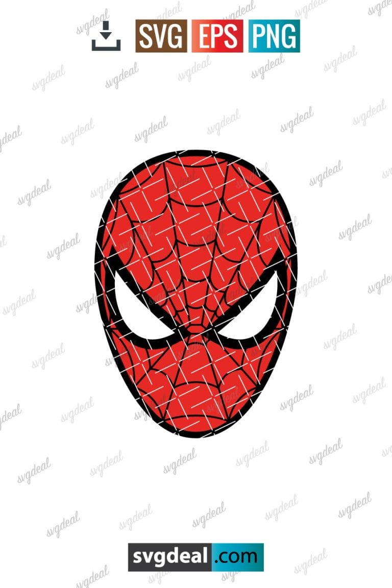 Free Spiderman Face Svg - SVGDeal.com