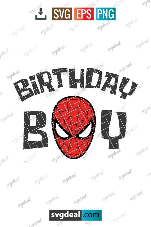 Spiderman Birthday Svg Free