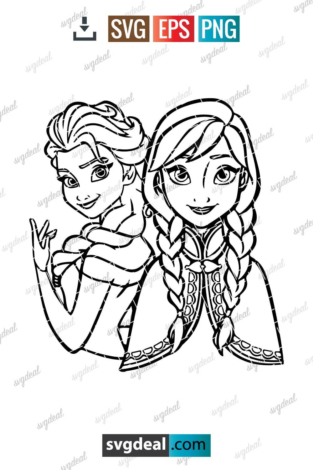 Elsa And Anna SVG Free: Unlocking the Magical World of Frozen