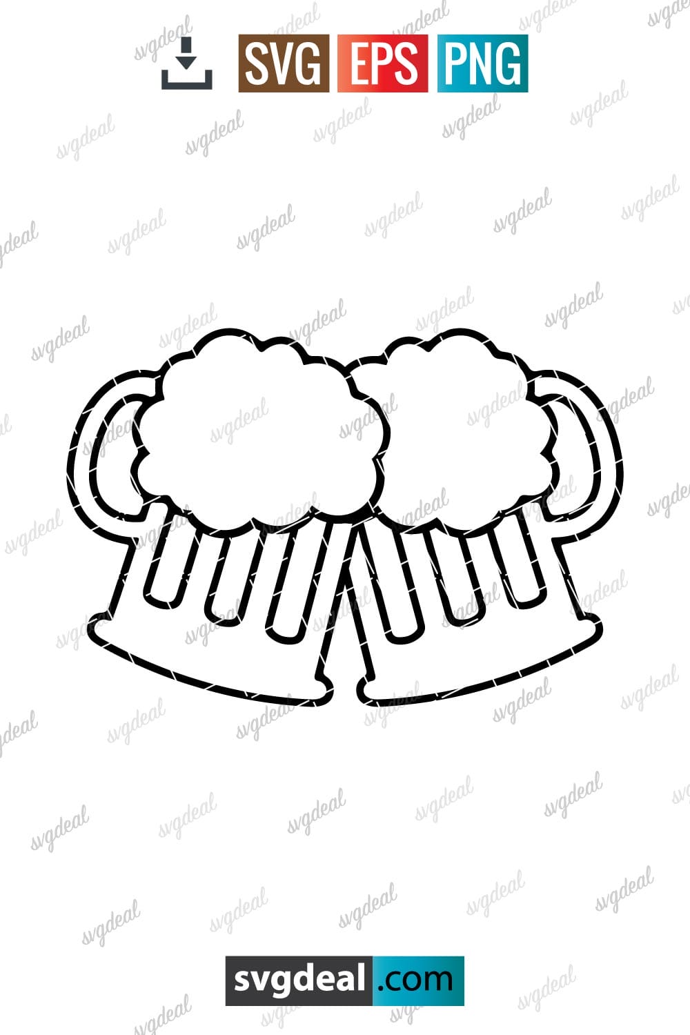 Free Beer Mug Svg - SVGDeal.com