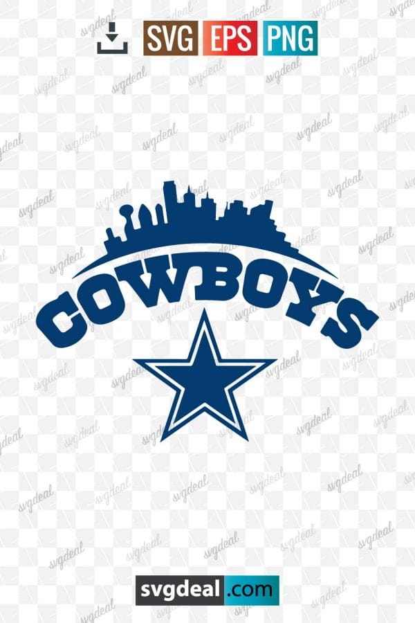 Dallas Cowboys Skyline Svg