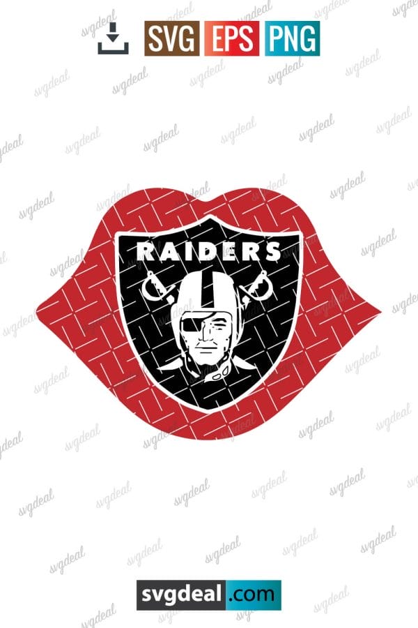 Raiders Lips Svg