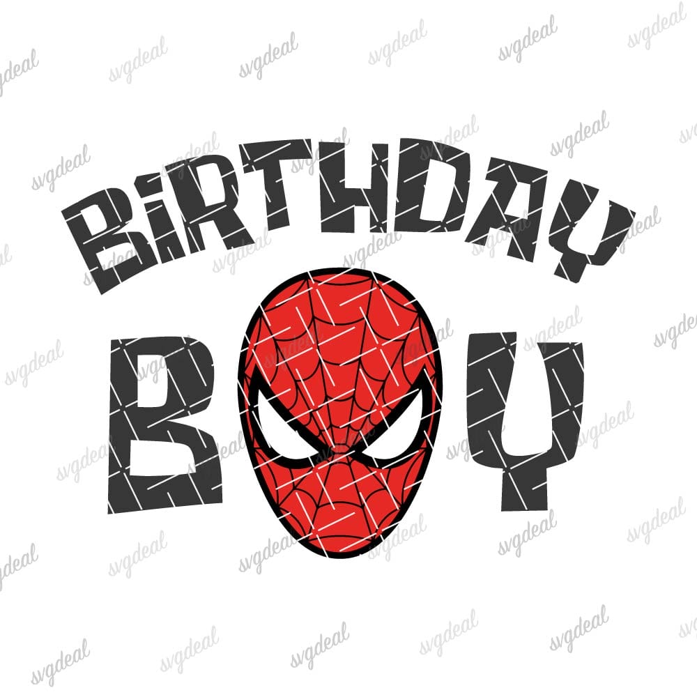 Spiderman Birthday Svg Free