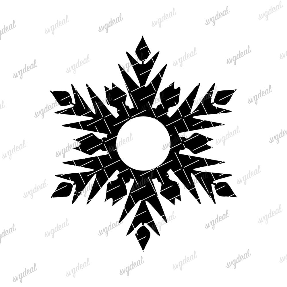 Frozen Snowflake Svg