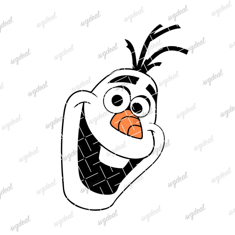 Olaf Face Svg