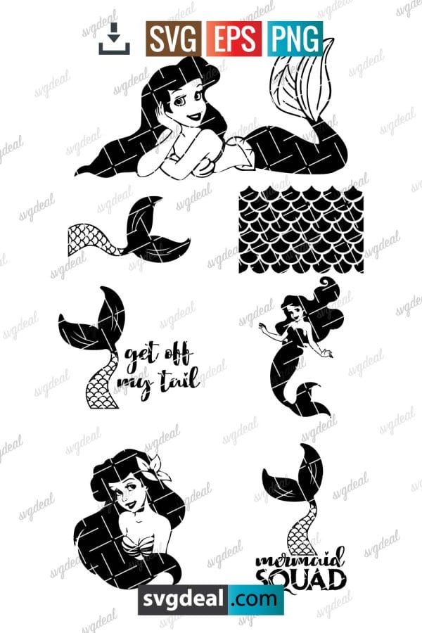 mermaid svg bundle