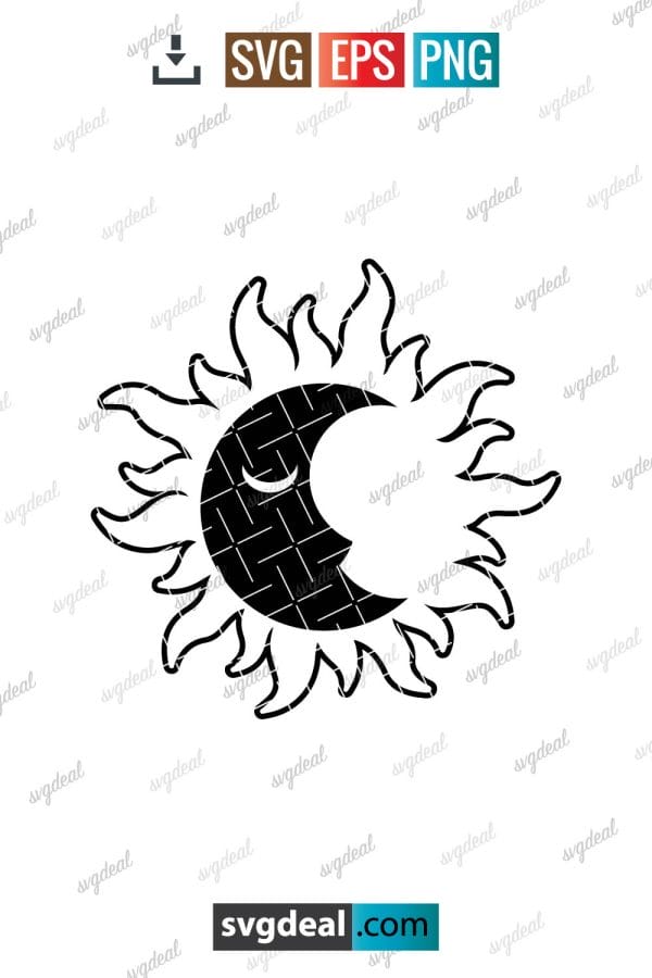 Sun And Moon Svg