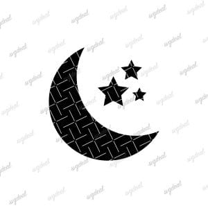 Moon And Stars Svg