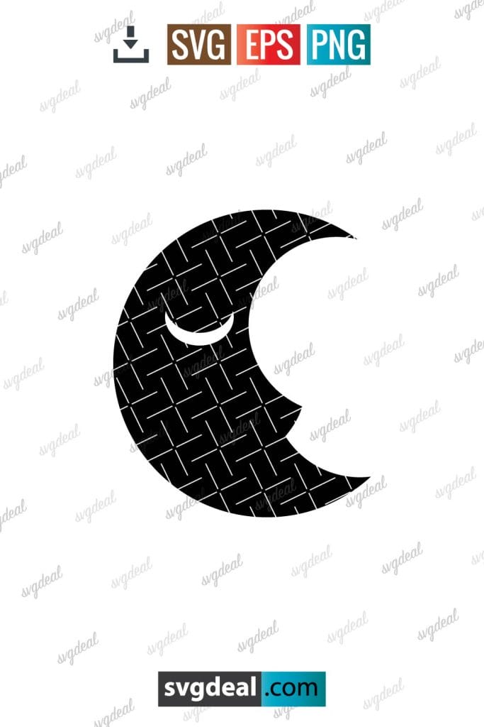 Free Half Moon Svg - SVGDeal.com