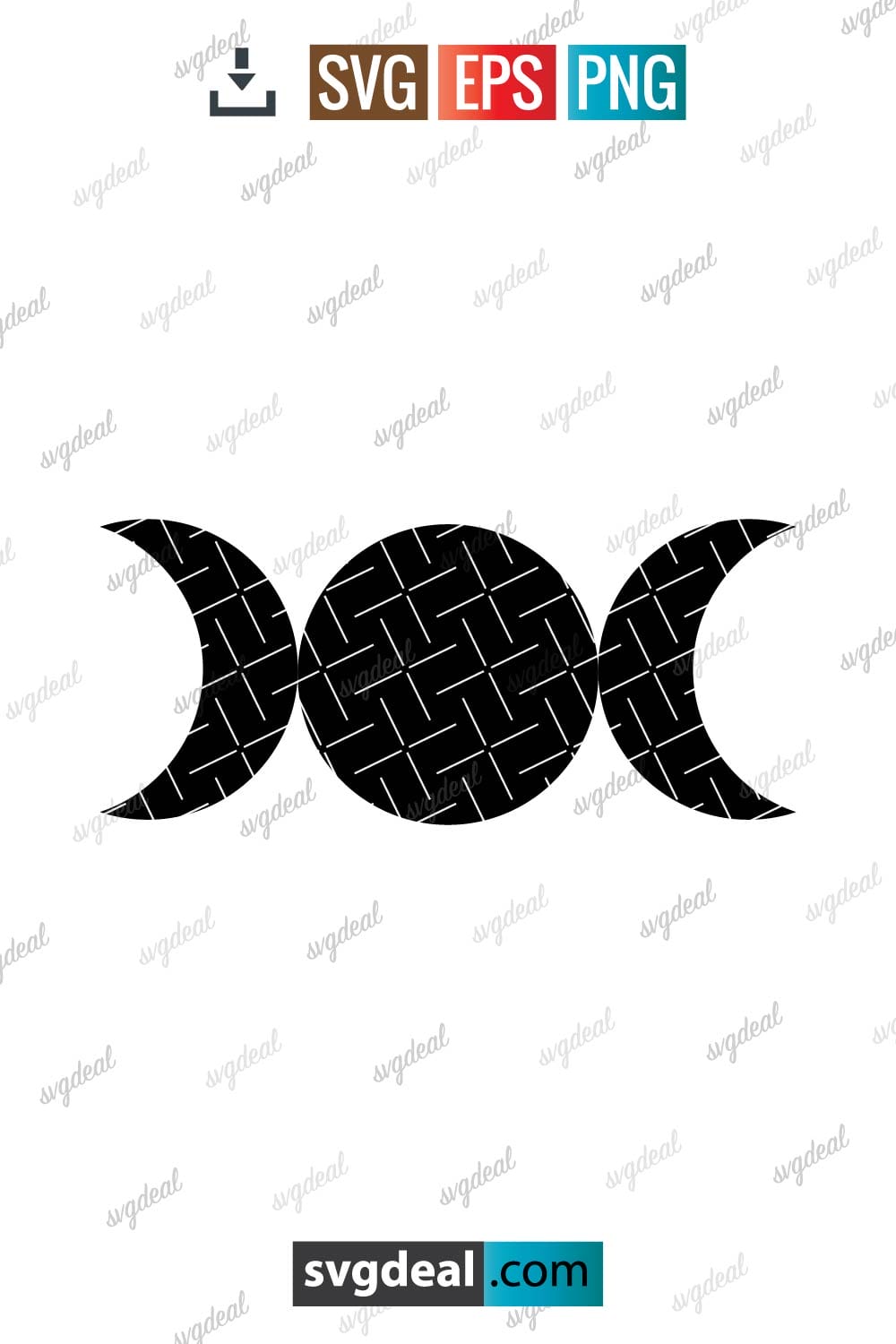 Triple Moon Svg