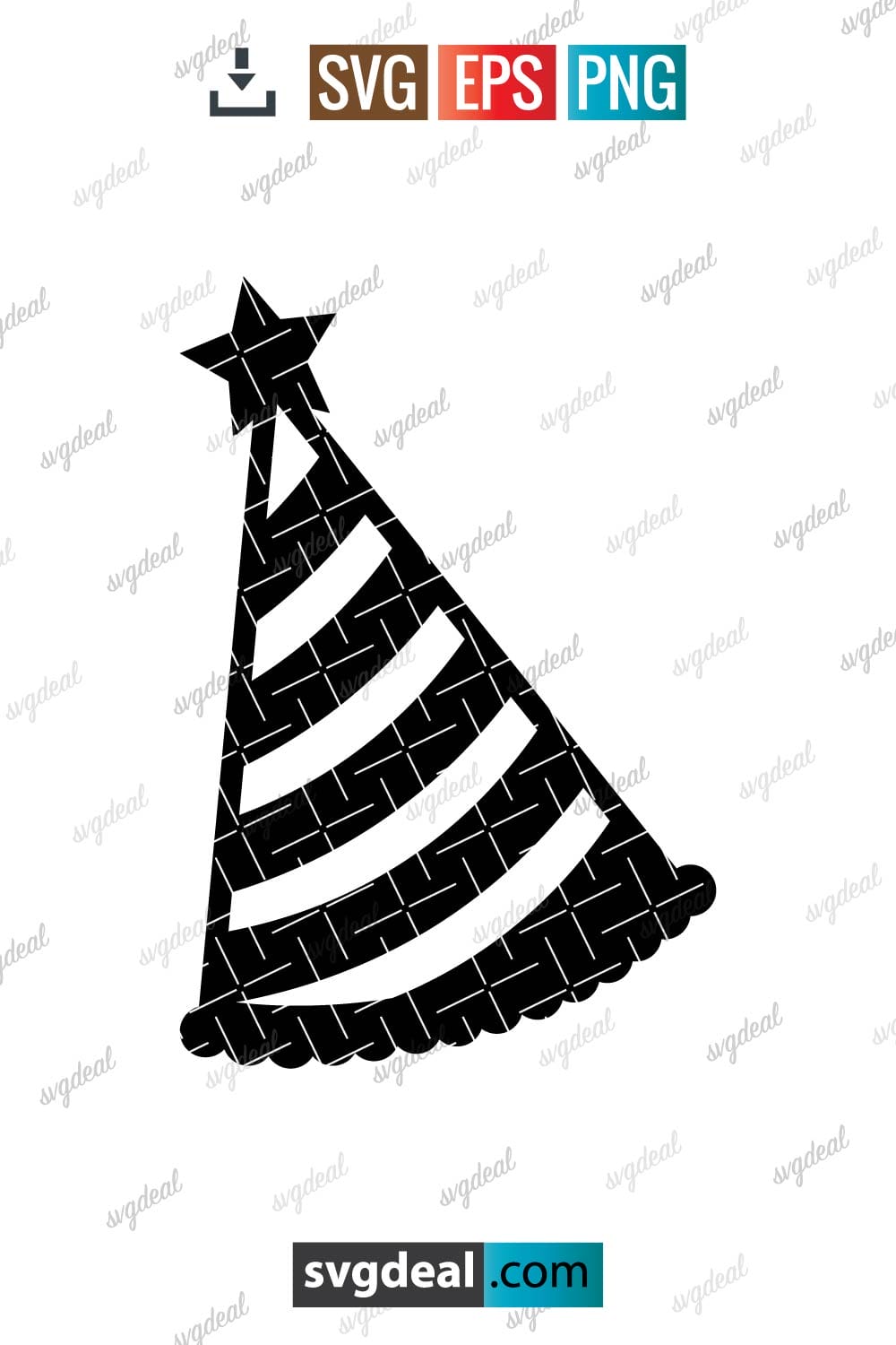 Free Party Hat Svg - SVGDeal.com