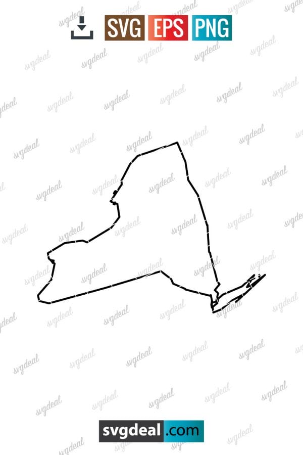 New York Outline SVG